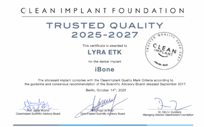 Lyra ETK iBone — Certificate