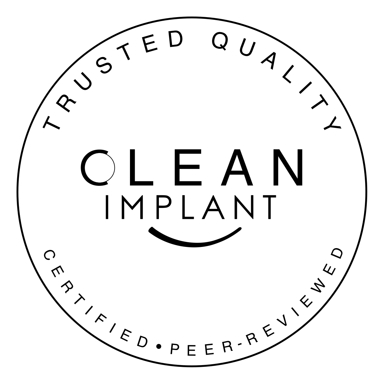 CleanImplant Trusted Quality Seal — Certified, Peer-Reviewed